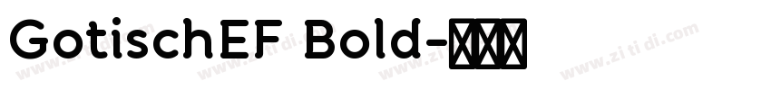 GotischEF Bold字体转换